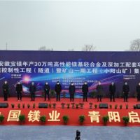 總投資148億、年產4000萬噸 安徽寶鎂項目迎來“里程碑”節點！